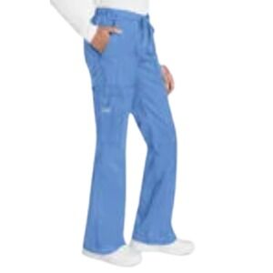Cherokee Workwear Women's Sz M Scrub Pants Drawstring Waist Turquoise